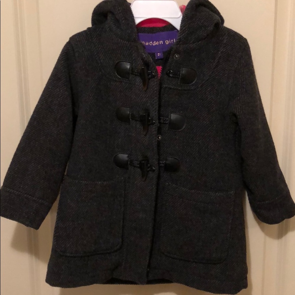 EUC Madden Girl Toddler 3t Peacoat